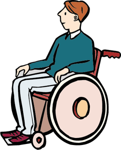 Skizze Rollstuhl