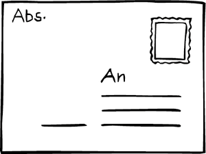 Skizze Postkarte