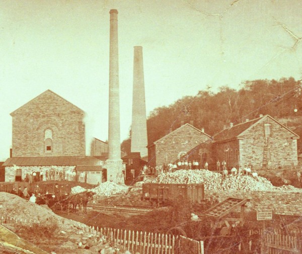 Ziegelei Dünkelberg, fotografiert von Friedrich Goebel 1897.